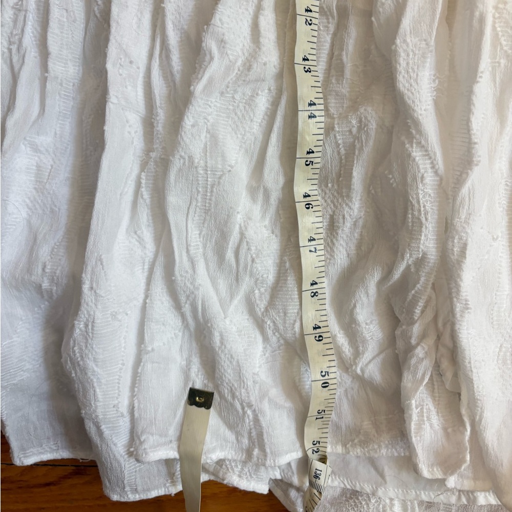 Anthropologie White Tiered Maxi Dress with Open Back - Picture 6 of 15